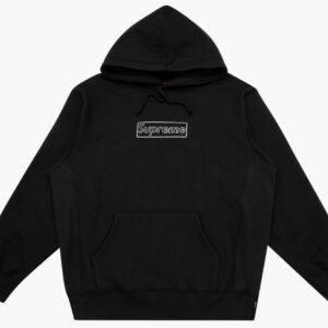 Sweat à capuche Kaws x Supreme Chalk Logo Noir noir SS21SW39 NOIR