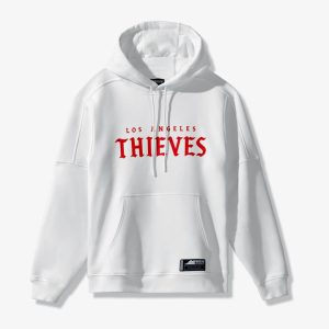 100 Thieves LA Thieves Sweat à capuche officiel extérieur Blanc Blanc 260795