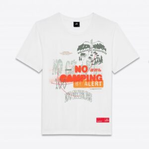 T-shirt 100 voleurs pas de Camping T-shirt blanc blanc 264601