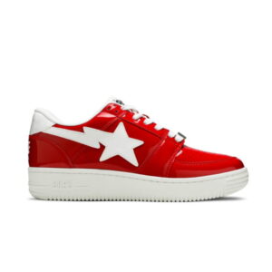 Baskets A Swimming Ape Bapesta Rouge Verni 1G30191010 ROUGE