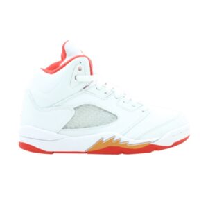 Air Jordan 5 Retro PS Blanc Feu Rouge 135346 161