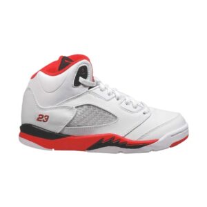 Air Jordan 5 Retro PS Blanc Rouge Feu 135346 162