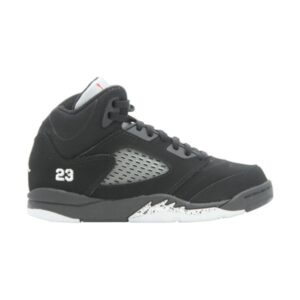 Air Jordan 5 Retro Ps Noir Mtllc Argent Baskets 440889 010
