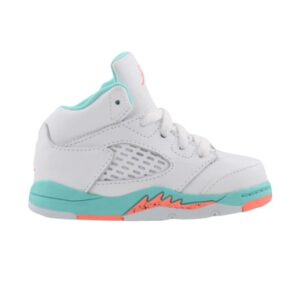 Air Jordan 5 Retro TD Light Aqua Blanc 725172 100