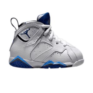 Air Jordan 7 Retro TD Baskets Bleu Français Blanc 304772 107