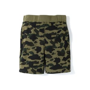 Short de sport BAPE 1st Camo Sweat Shorts Vert Bleu 248310