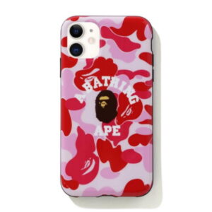 Coque de protection BAPE ABC Camo College iPhone 11 Case Rose Blanc 251096