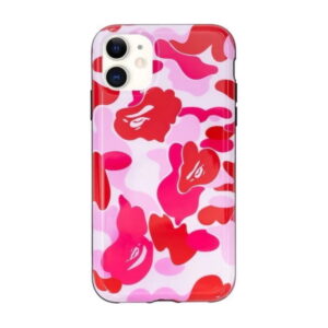 Coque de protection BAPE ABC Camo iPhone 11 Case Rose Noir 250448