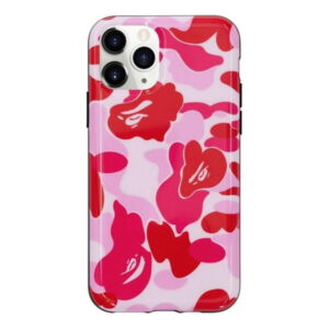Coque de protection BAPE ABC Camo iPhone 11 Pro Case Rose Orange 250396
