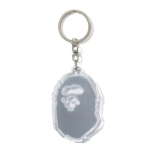 Porte-clés BAPE Ape Head Réfléchissant Porte-clés Blanc Blanc 251661
