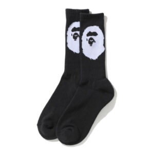 Chaussettes de sport BAPE Big Ape Head Socks Noir Noir 246866