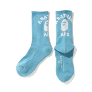 Chaussettes de sport BAPE College Socks Bleu clair Gris 251576