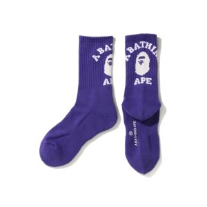 Chaussettes de sport BAPE College Socks (SS20) Violet Violet 249419