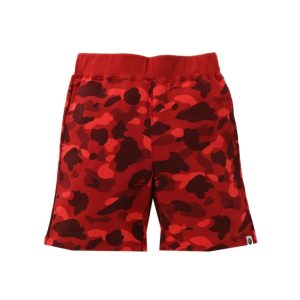 BAPE Color Camo Sweat Shorts Rouge (SS21) Rouge 247502
