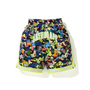 BAPE Multi Camo Wide Basketball Shorts Noir Noir 245694