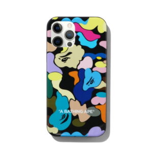 Coque de protection BAPE Multi Camo iPhone 12/12 Pro Case Noir Noir 246729