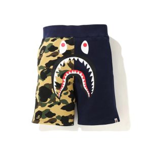 Short de survêtement BAPE Shark (SS21) Bleu marine 248197