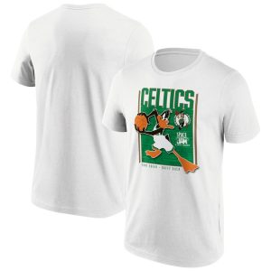 Boston Celtics Fanatics Branded Space Jam Tune Squad Daffy Duck T-Shirt – Homme Blanc 254087