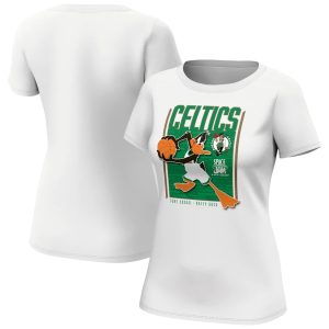 Boston Celtics Fanatics Branded Space Jam Tune Squad Daffy Duck T-Shirt – Femme Blanc 253197