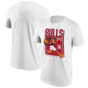 T-shirt Daffy Duck de marque Space Jam Tune Squad des Chicago Bulls Fanatics – Homme Blanc 254075