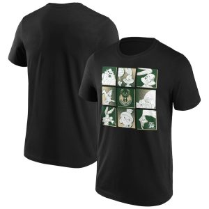 Milwaukee Bucks Fanatics Branded Space Jam Tune Squad T-shirt – Homme Noir 254062