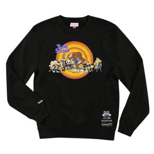 Mitchell & Ness Tune Squad Line Up Space Jam Crew Jumper Sweat Noir 255753