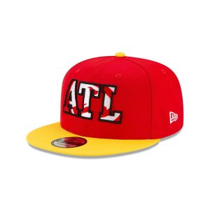 New Era Atlanta Hawks 9FIFTY 2021 Draft Edition NBA Snapback Casquette Bleu 259860