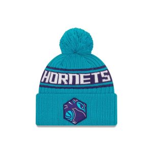 New Era Charlotte Hornets 2021 Draft Edition Pom Knit NBA Bonnet Turquoise 262798