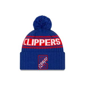 New Era Los Angeles Clippers 2021 Draft Edition Pom Knit NBA Bonnet Blanc 259894