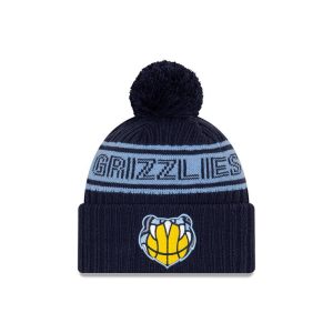 New Era Memphis Grizzlies 2021 Draft Edition Pom Knit NBA Bonnet Noir 262578