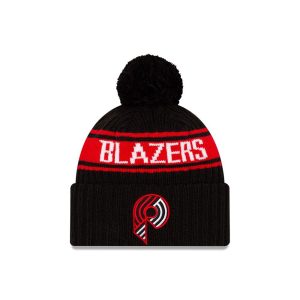 New Era Portland Trail Blazers 2021 Draft Edition Pom Knit NBA Bonnet Noir 261036