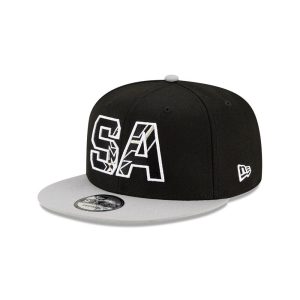New Era San Antonio Spurs 9FIFTY 2021 Draft Edition NBA Snapback Casquette Noir 262076