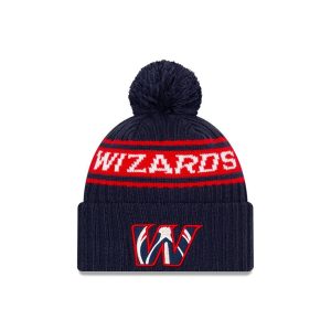 New Era Washington Wizards 2021 Draft Edition Pom Knit NBA Bonnet Blanc 262606