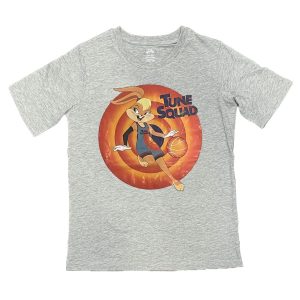 Outerstuff Lola Bunny Tune Squad Space Jam 2 Nom et numéro T-shirt pour jeunes T-shirt de basket-ball Gris 256933
