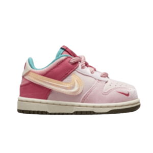 Baskets Social Status x Nike Dunk Low Strawberry Milk TD Canvas/Mid Soft Rose/Burnt Brown DM3350 600