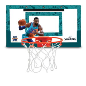 Mini panier de basket Spalding LeBron James Space Jam 2 Slam Jam sur la porte Mini panneau blanc 256657