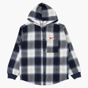 Sweat à capuche Supreme x Nike Plaid Marine Noir 259325