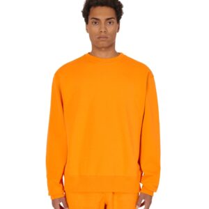 Sweat-shirt adidas Pharrell Williams Basics Crewneck orange vif noir 264770