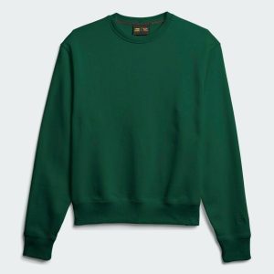 adidas Pharrell Williams Basics Crewneck Sweatshirt Vert Foncé Jaune 264642