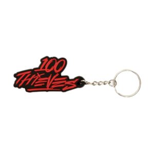 Porte-clés 100 Thieves Logo Porte-clés Noir/Rouge Noir/Rouge 262501