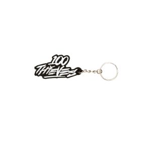 Porte-clés 100 Thieves Logo Porte-clés Noir/Blanc Noir/Blanc 262061