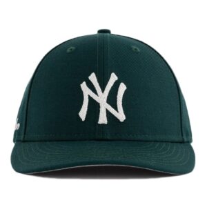 Aime Leon Dore x New Era Chain Stitch Yankees Chapeau Vert Foncé Blanc 278255