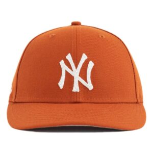 Aime Leon Dore x New Era Chain Stitch Yankees Chapeau Orange Noir 278093
