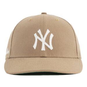 Aime Leon Dore x New Era Chain Stitch Yankees Chapeau Tan Blanc 278146