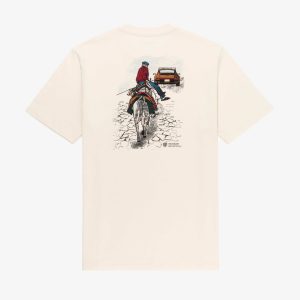 Aime Leon Dore x Porsche 911SC Pappou T-shirt graphique blanc cassé rose 277674