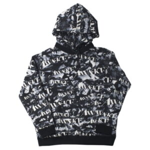 Awake All Over Camo Logo Sweat à capuche Noir Crème 280369