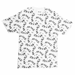 T-shirt Awake All Over avec logo imprimé blanc bleu 285464