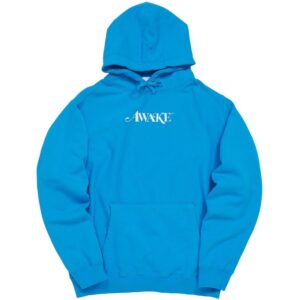 Sweat à capuche Awake Classic Logo Bleu Noir 285511