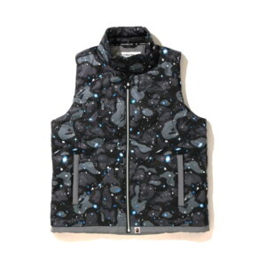BAPE Space Camo Down Vest Noir Noir 273728