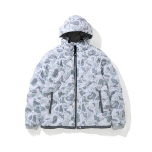 Doudoune BAPE Space Camo Hoodie Doudoune Blanc Blanc 273787